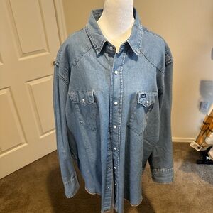 Wrangler Light Blue Denim Shirt